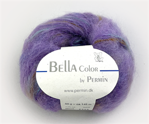 Bella color by Permin kid mohair - smuk lavendel med farvespil